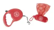 Superpower Dogs® Red Retractable Leash with Waste Bags