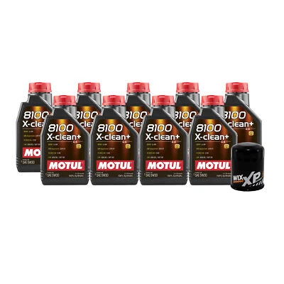 9L Motul 8100 X-CLEAN + 5W30 Wix XP Filter Motor Oil Change Kit API SN/CF (for: Honda)