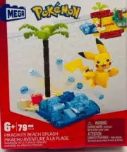 Pokémon Mega Construx Adventure Builder Pikachu's Beach Splash 79 Pieces Sealed