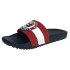 Tommy Hilfiger Men's Reboot Pool Slide Sandals Size 13 Red Navy Blue Slip On