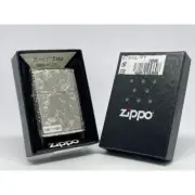 Zippo Oil Lighter Armor Case Arabesque 5 Sided Platinum Plating Silver King II