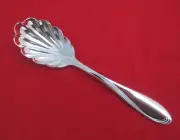 Oneida Camber Cresta Windswept Scroll Stainless Sugar Shell Spoon 6-3/8" NOS
