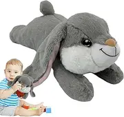 Heartbeat Bunny for Dogs - Plush Rabbit Toy, Comfortable Puppy Plush, Stress Relief Toy, Sleeping Dog Toy