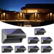Bridika Solar Fence Lights Warm White and White, Solar Outdoor Wall Lights, F