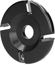 Hoof Trimming Disc, 4 Teeth Hoof Trimming Plate Metal Hoof Trimmer Grinder Disc with 4 Blades for Livestock Cow Horse Goat Cattle Sheep, 3.9in Black