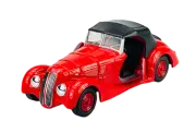 WELLY BMW 328 RED WITH ROOF OLD TIMER 1:34 DIE CAST METAL MODEL NEW IN BOX