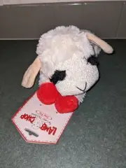 Multipet Plush Dog Toy Lambchop White/Tan 10 in
