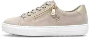 [Rieker] L59L1-25 Jupiter Smart Casual Lace-Up Trainers in Tan