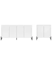 Manhattan Comfort 2pc Modern Abbey Accent Cabinet & 66.9in Sideboard