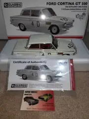1:18 Classic Ford Cortina GT 500 #4D McPhee / Mulholland 1965 Bathurst 2nd place