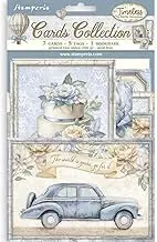 Stamperia - Cards Selection, Acid-Free, Printed on 2 Sides, Choice of Sizes and Designs, Perfect for Crafts and Gifting (Timeless) (7 Cards, 5 Tags, 1 Bookmark)