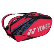 Yonex Pro Racquet 9 Pack Bag Red & FREE String and Grip