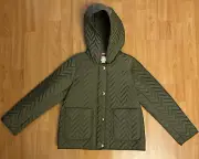 J Crew Crewcuts Everyday Girl's Army Green Primaloft Jacket Size 8