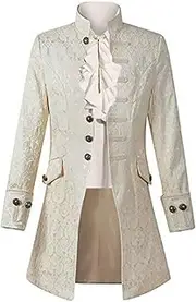 [Pxmoda] Mens Gothic Tailcoat Jacket Steampunk Victorian Tuxedo Uniform Halloween Costume Coat