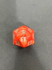 Dragons of Tarkir Spindown Life Counter D20 Dice MTG Magic the Gathering Orange
