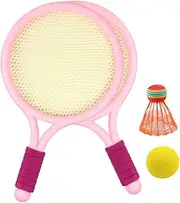 GOOHOCHY Professional Boys and Girls Badminton Racket Set Badminton Toys Birdie Great for 3 Years Old Boys and Girls' Sports Training Random