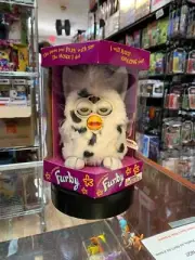 Dalmation Furby Green Eyes 8374 (Vintage Furby, Tiger Electronics) SEALED