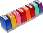 Tofficu Efficient Office Stamps Set Stamps Messages Storage Box Workflow Increase Productivity in Setting