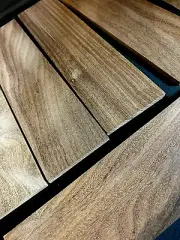 EIGHT (8) PIECES SANDED THIN EXOTIC AFRORMOSIA WOOD LUMBER 12" X 3" X 1/2"