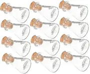 ADOCARN 12 Pack Mini Spell Jars Glass Bottles Cork Versatile Decor for Wedding Party Diy Crafting