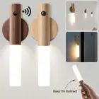 2PC Wireless Rechargeable Night Light Motion Sensor LED Wall Light Magnetic Lamp