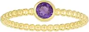 14ct Yellow Gold Polished Popcorn Size N 1/2 Ring