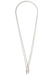 DSQUARED2 Double Cross Necklace - Silver ONE SIZE