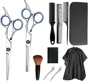 Daseeme Hairdressing Kits 11 PCS Stainless Steel Professional Barber Scissors Set Hair Teeth Trimmer Flat Cutting Shears Comb