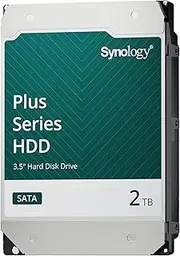 Synology Plus Series 2TB, HAT3300-2T HDD, 3.5" Internal SATA 6 Gb/s 5400RPM Hard Disk Drive, 3 Year Warranty