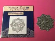 Tattered Lace Die TLD 1323, Snowflake Bauble Craft Die, sent Tracked Aust Post