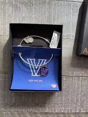 NEW In Box Villanova Alex & Ani Bangle Bracelet Silver