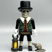 Playmobil Victorian Ghost Undertaker Nobleman Skeleton Male Adult Figure Custom