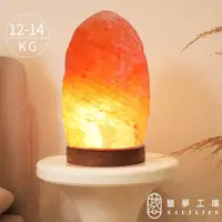 在飛比找蝦皮商城優惠-【鹽夢工場】原礦系列-玫瑰鹽燈(12-14kg｜原木座)｜鹽