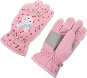 [MOBUTOFU] Girls Boys Boys and Girls Ski Gloves Warm Waterproof Windproof Snow Mittens Mittens
