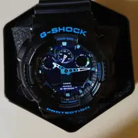 在飛比找蝦皮購物優惠-【G-SHOCK】強悍迷彩潮流雙顯錶-藍迷彩(GA-100C