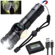Flashlight High Lumens Rechargeable Magnetic, Tactical Super Bright LED Handh...