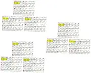 JOINPAYA 3sets Keyboard Piano Stickers Set of Decals for Beginners Made of PVC Easy to Stick Remove Fade Proof Professional Look 3pcs*3