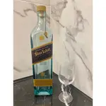 約翰走路 JOHNNIE WALKER 藍牌蘇格蘭威士忌 1L 空瓶+袋