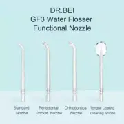 DR.BEI 2Pc Oral Irrigator Replacement Water Flosser Functional Nozzle Deep Clean