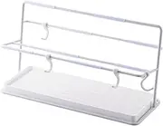 Elecom KAWKSTBTWH Bottle Drying Stand, 16.9 fl oz (500 ml) Bottle, 2L Jug, Children's Cup/Tumbler, Rust Resistant, Anti-Slip, Includes Hooks, White