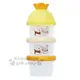 小禮堂 迪士尼 小熊維尼 日製造型蓋塑膠三層奶粉罐《橘黃》奶粉盒.食物盒.餅乾盒 4904121-364019