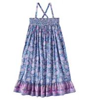 [Louise Misha] Louise Misha Marceline floral cotton voile dress Y 4 blue