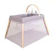 ZURI Timber Travel Cot (Natural)