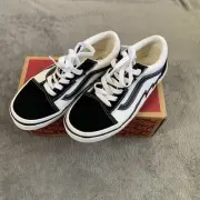 Kids Vans Old Skool Bolt 2-Tone Preschool Black White Red MT0BA2 Sneaker Size 2