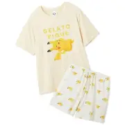 gelato pique Pokemon Sleep Cool Touch Print T-shirt & Shorts Set Pikachu New