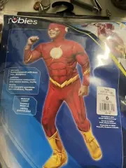 RUBIES The Flash Costume S (6/7) Halloween Comfortable Easy Muscle Chest