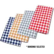 4x Re-Usable Home Master® Table Cloth Checkered Flannel Back 130x225CM Value Set