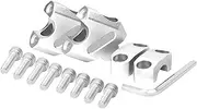 Wezalget Handlebar Risers, 22mm Metal Motorbike Handlebar Risers, Handlebar Risers Motocross Heightening Clamp Mount Motorbike Accessories
