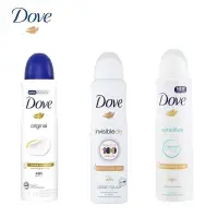 在飛比找PChome24h購物優惠-【DOVE多芬】爽身噴霧 150ml(3入)