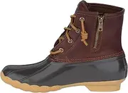 [Sperry] Top-Sider Women's Saltwater Boots, Tan/Dk Brown, 9.5 Wide